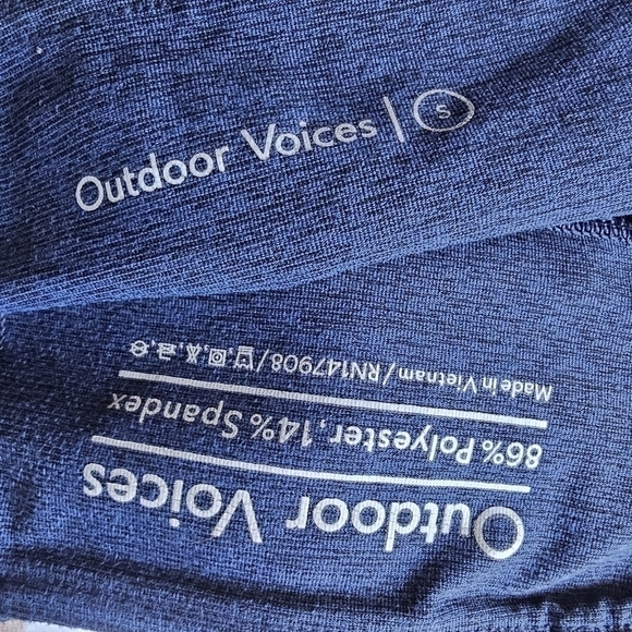 Outdoor Voices Blue Heathered Leggings size Small - Picture 2 of 11